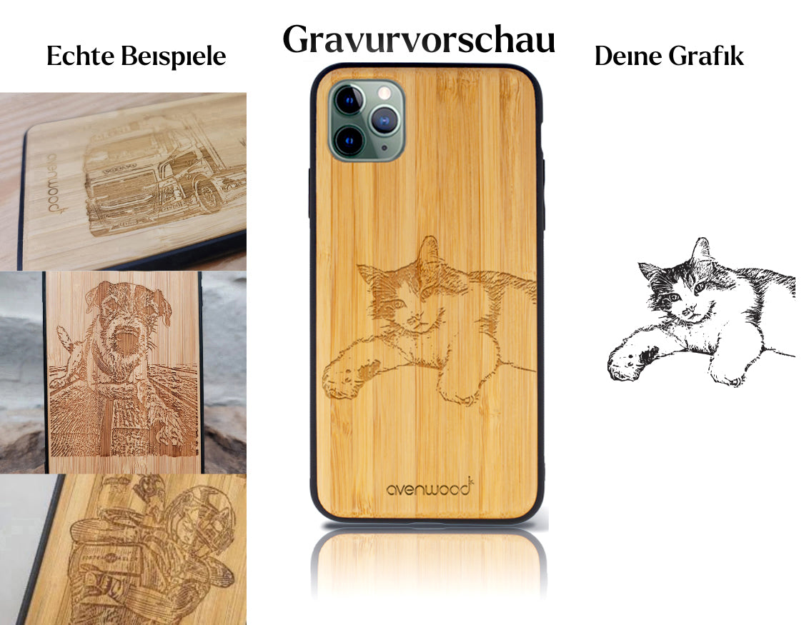 INDIVIDUELL iPhone 11 Pro Bambus-Kunststoff